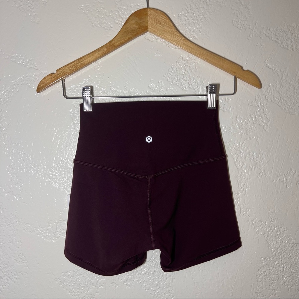 Lululemon Align High Rise Short 4” Inseam - Goodnight Plum